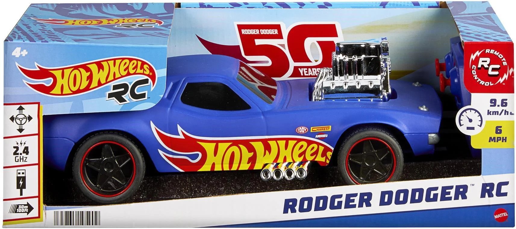 Masina cu telecomanda Hot Wheels Rodger Dodger 1:16 foto