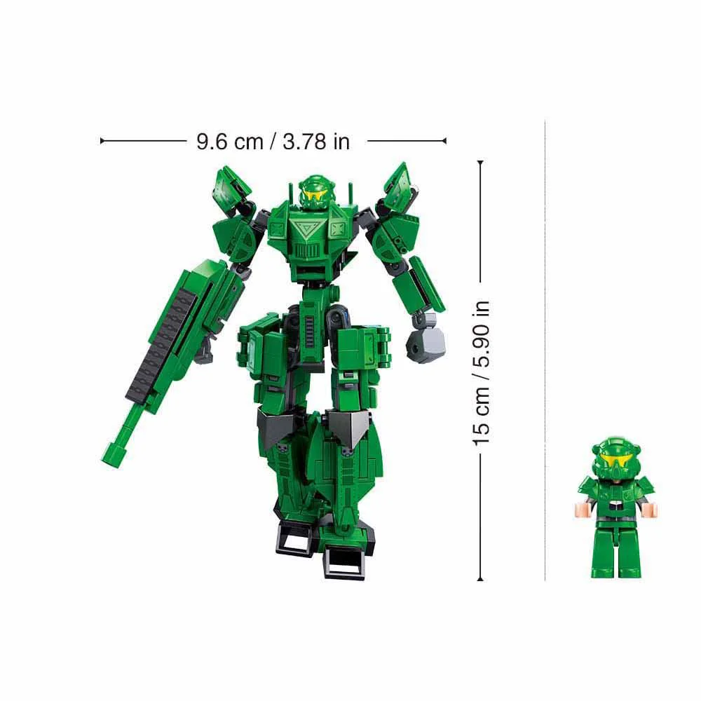 Set de constructie Sluban Tanc militar 2 in 1, 247 piese foto