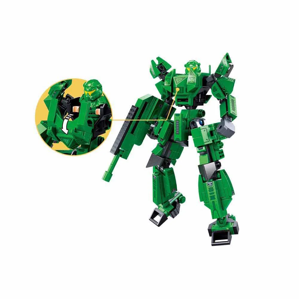 Set de constructie Sluban Tanc militar 2 in 1, 247 piese foto