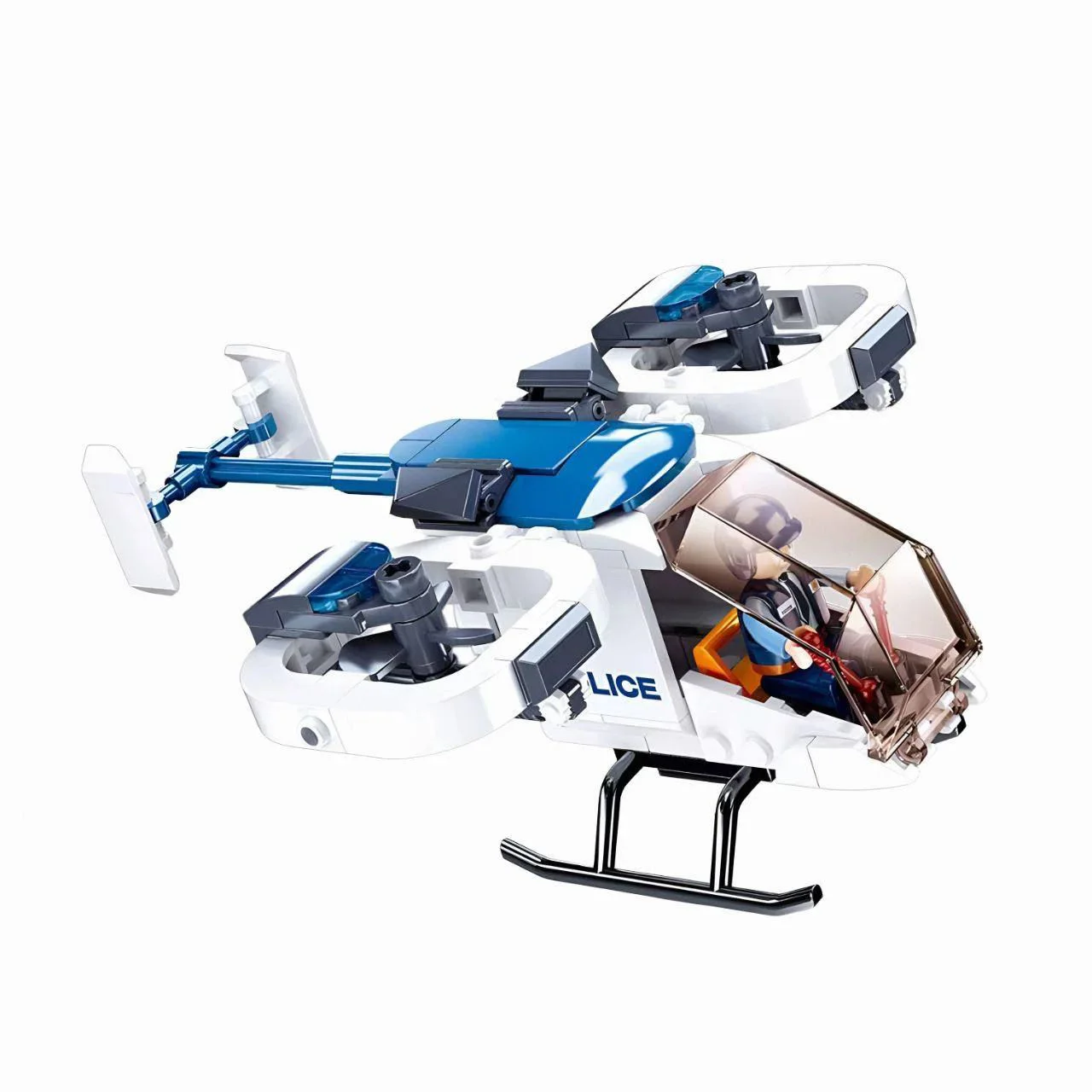 Set de constructie Sluban Elicopter blindat, 161 piese foto