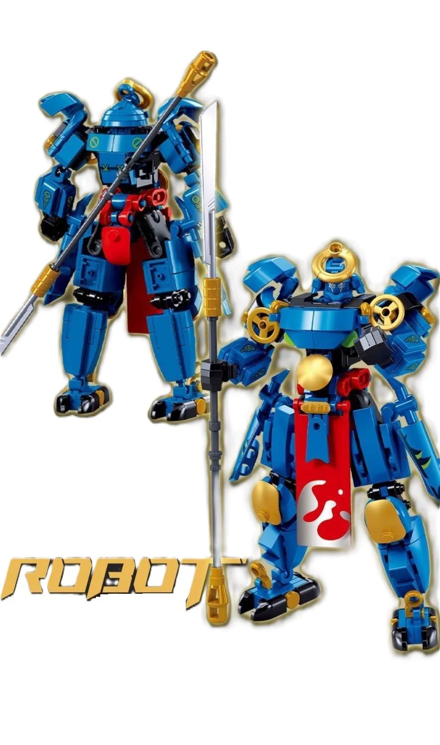 Set de constructie Sluban Samuraiul Albastru, 230 piese foto