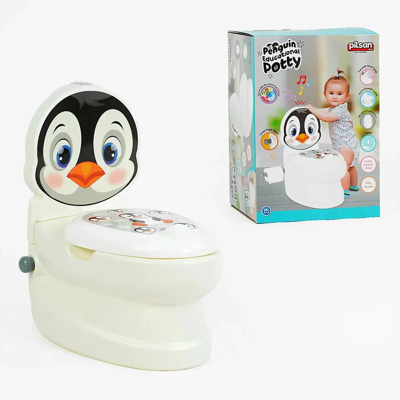 Olita pentru copii Pilsan Pinguin cu sunet si lumina foto