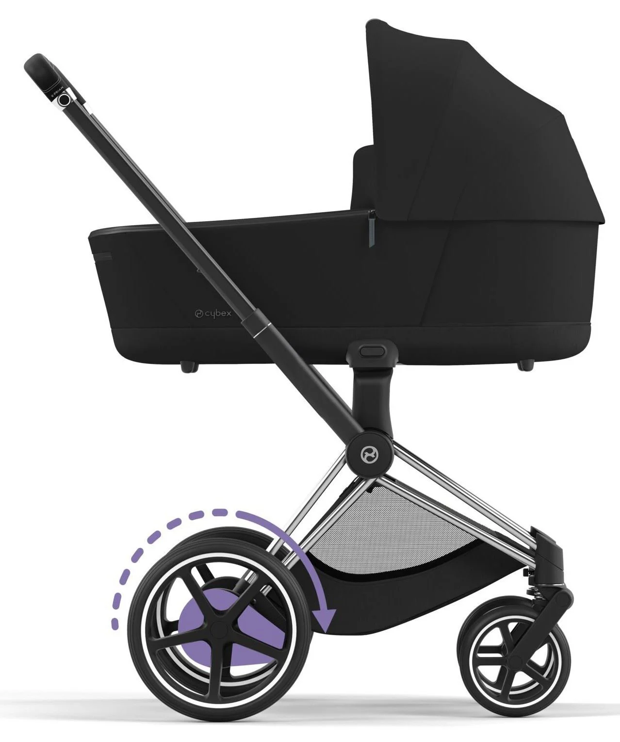 Cadru pentru carucior Cybex e-Priam RBA Chrome Black Chrome foto