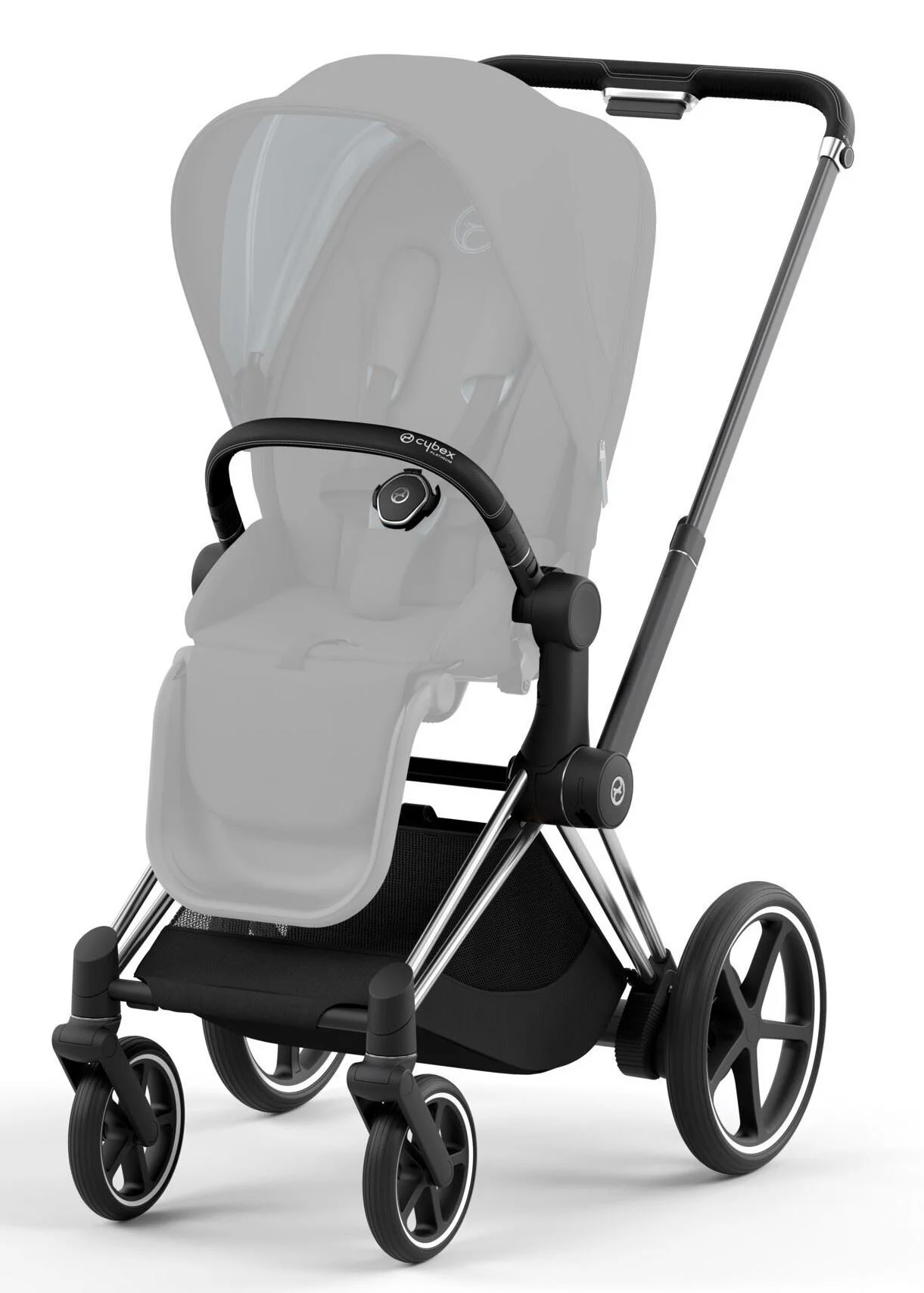 Cadru pentru carucior Cybex e-Priam RBA Chrome Black Chrome foto