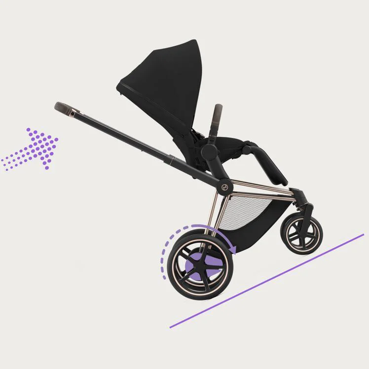 Cadru pentru carucior Cybex e-Priam RBA Chrome Black Chrome foto