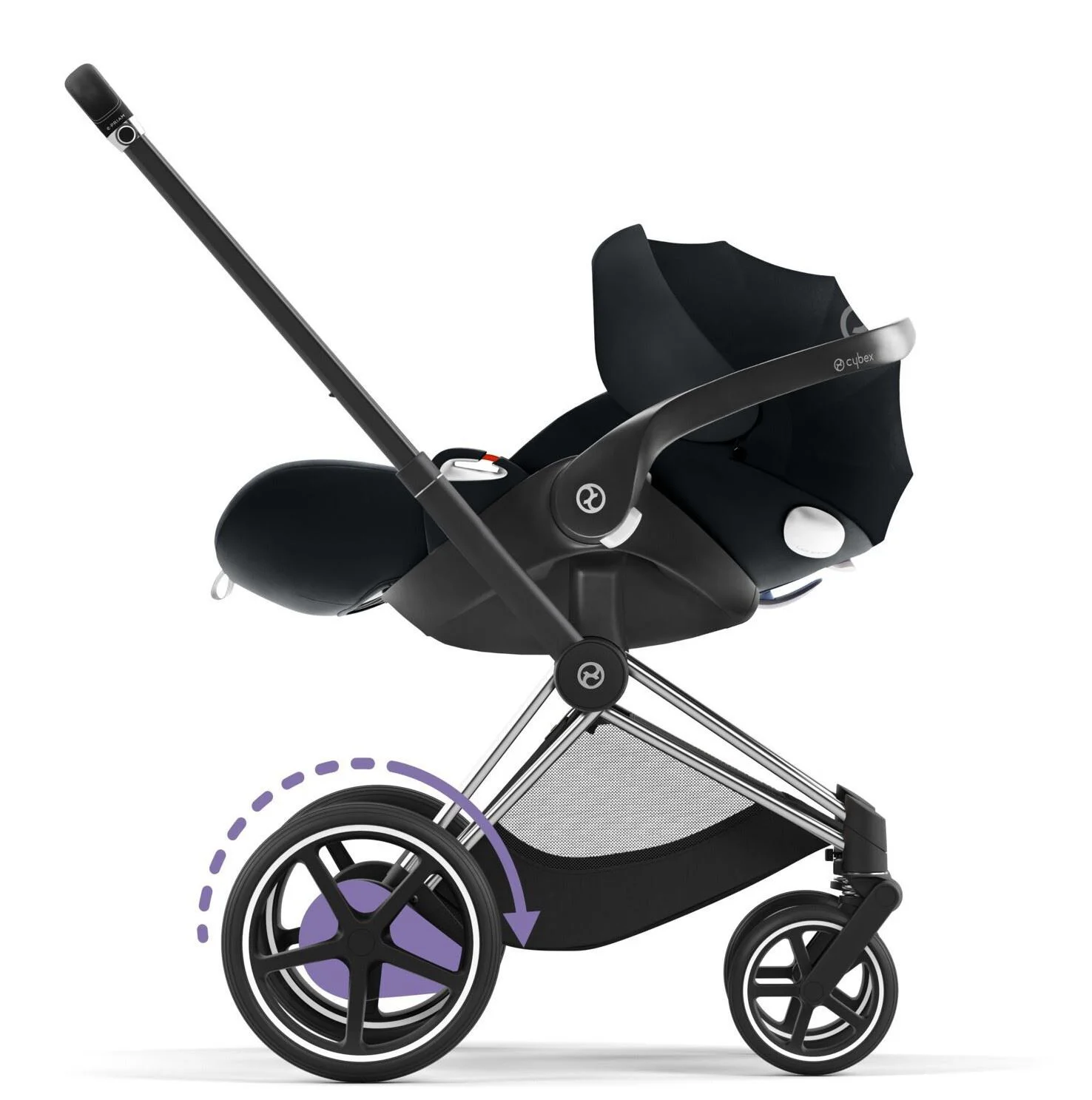 Cadru pentru carucior Cybex e-Priam RBA Chrome Black Chrome foto