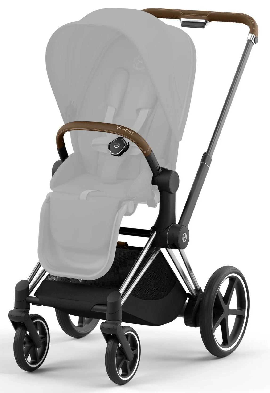 Cadru pentru carucior Cybex e-Priam RBA Chrome Brown Chrome foto