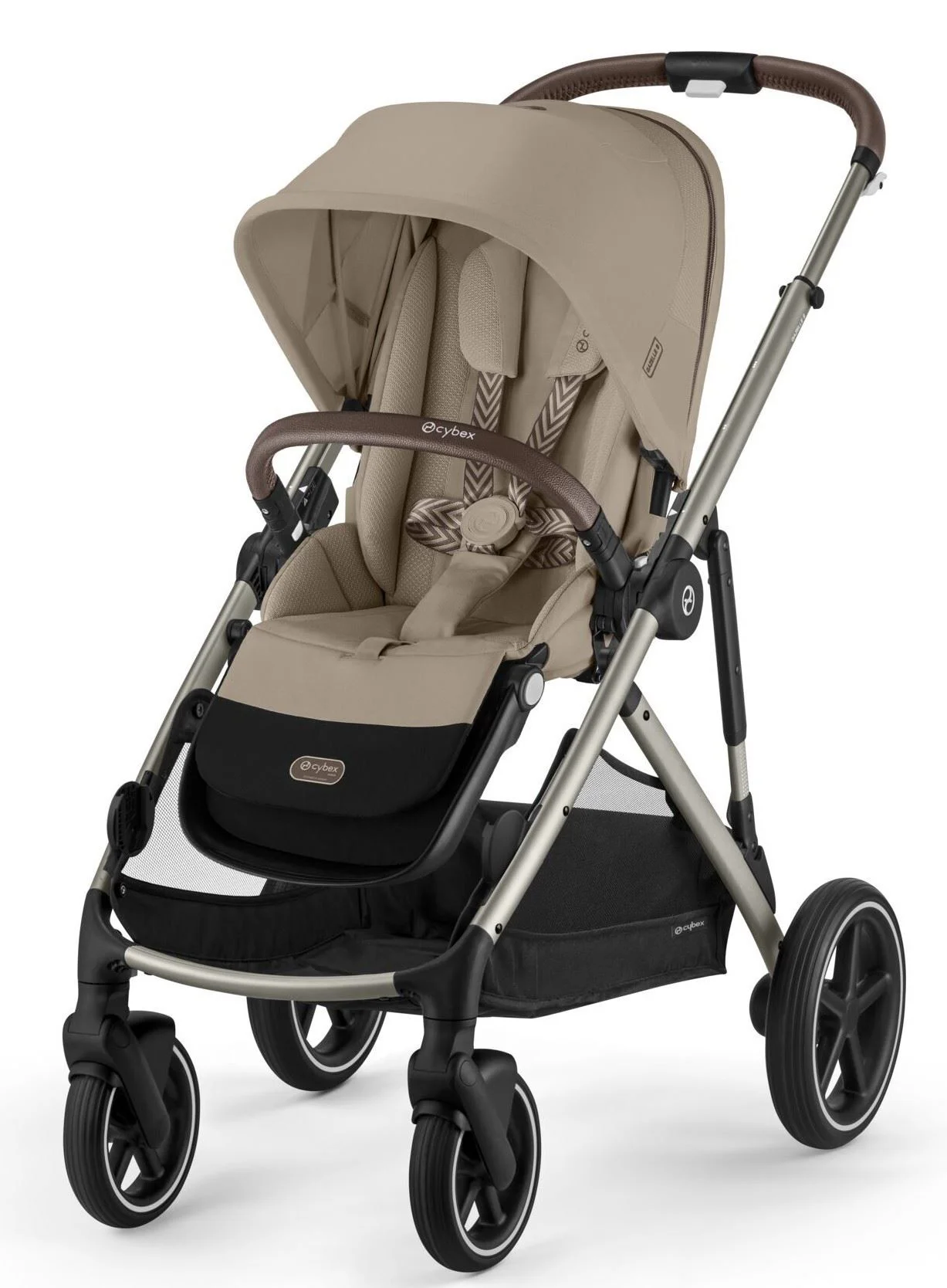 Двойная коляска Cybex Gazelle S TPE BP Almond Beige foto