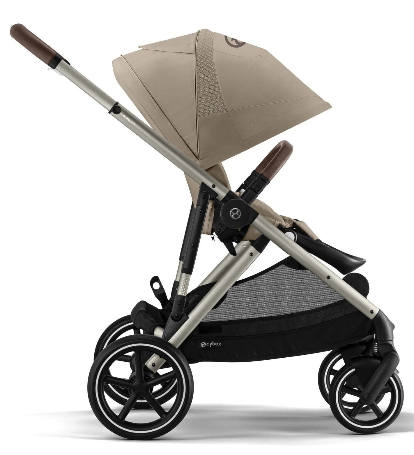 Двойная коляска Cybex Gazelle S TPE BP Almond Beige foto