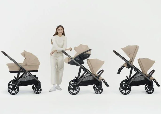 Двойная коляска Cybex Gazelle S TPE BP Almond Beige foto