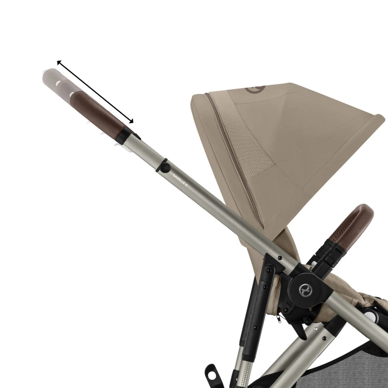 Двойная коляска Cybex Gazelle S TPE BP Almond Beige foto