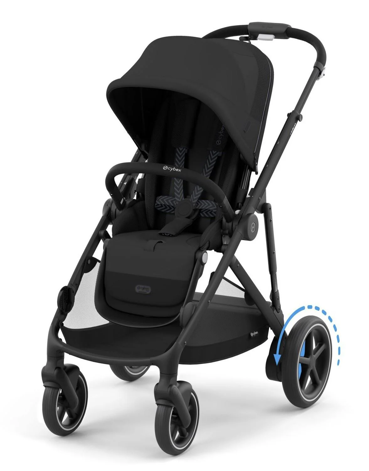 Двойная коляска Cybex e-Gazelle S BLK BP Moon Black foto