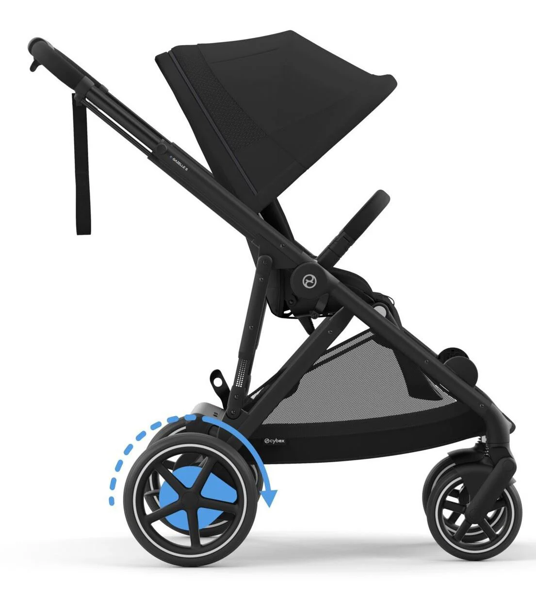 Двойная коляска Cybex e-Gazelle S BLK BP Moon Black foto