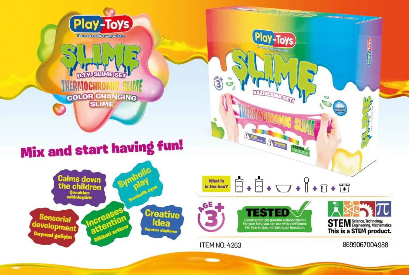 Set creativ DIY Play Toys Slime Termocromic foto