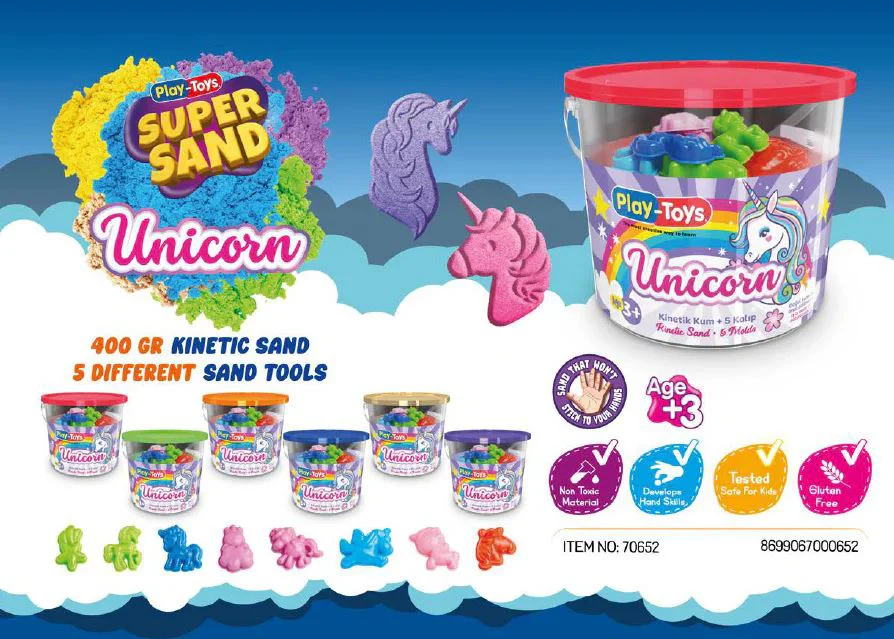 Кинетический набор «Unicorn» Play Toys, 400 г foto