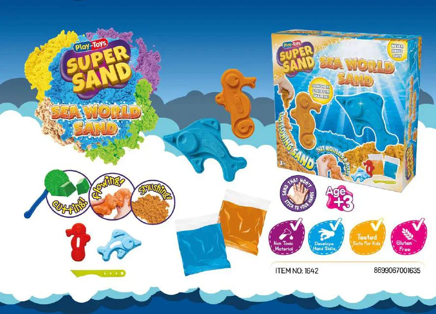 Кинетический песок Play Toys «Морской мир» foto