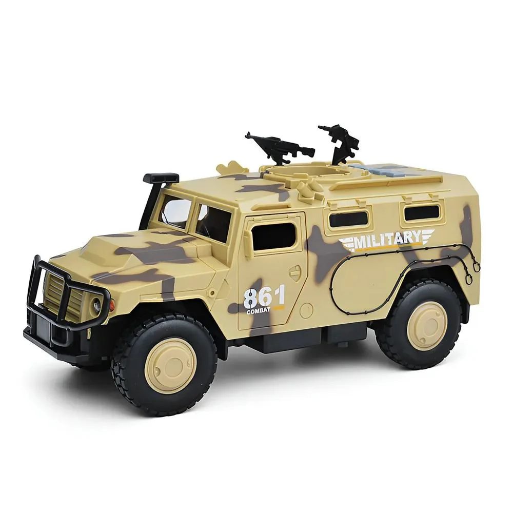 Vehicul blindat militar cu inertie Wenyi cu lumini, sunete si usi mobile, 1:16 foto
