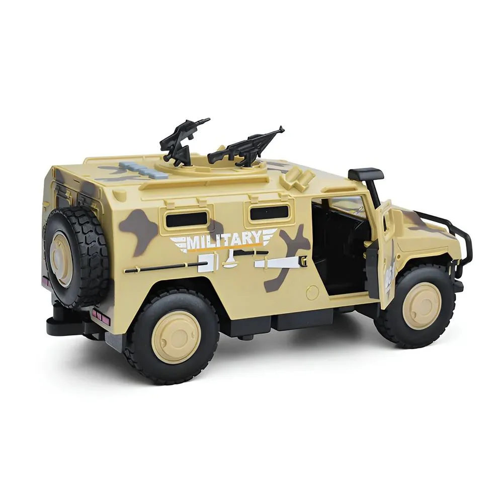 Vehicul blindat militar cu inertie Wenyi cu lumini, sunete si usi mobile, 1:16 foto
