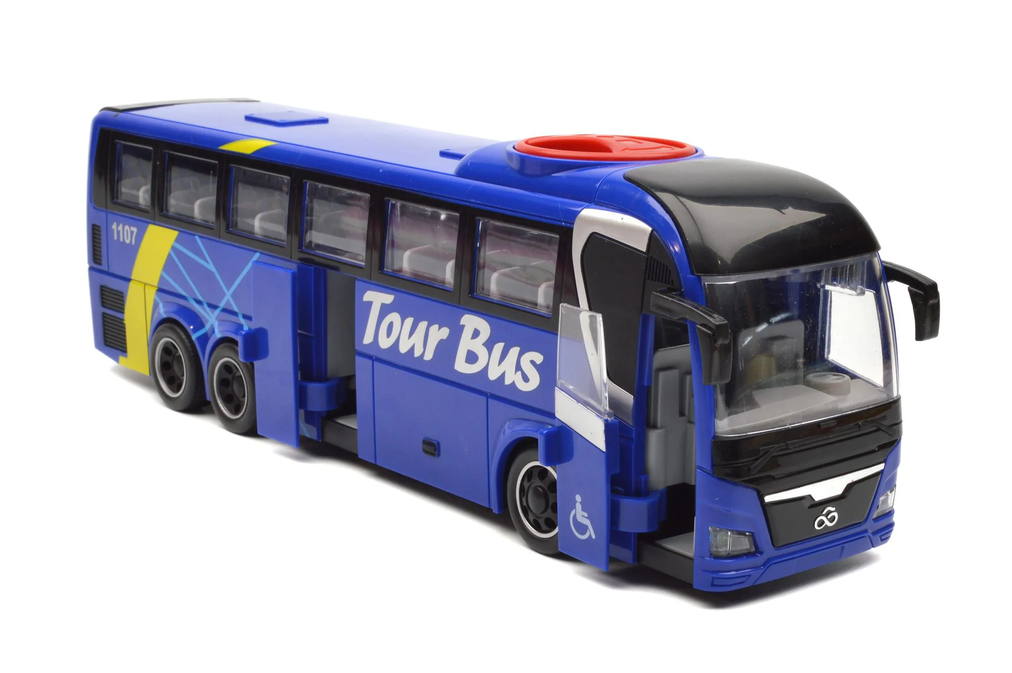 Autobuz cu inertie Wenyi Turistic cu lumina si sunete foto