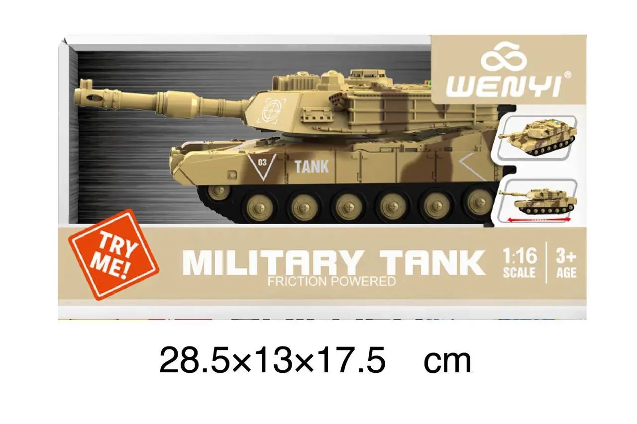 Tanc militar cu inertie si camuflaj Wenyi cu lumina si sunet, 1:16 foto