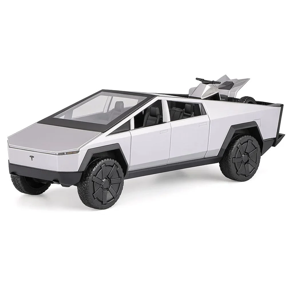 Инерционная машинка Wenyi Cybertruck со светом и звуком, масштаб 1:16 foto