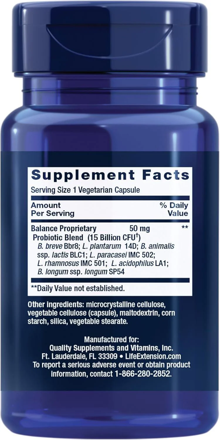 Supliment alimentar Life Extension Florassist Probiotic Balance, 30 veg. capsule foto