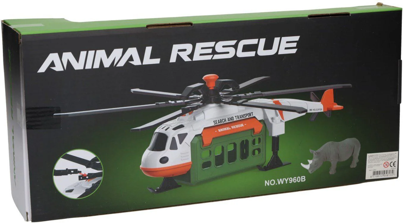 Elicopter cu inertie Wenyi Salvarea animalelor cu lumina si sunet, 1:16 foto
