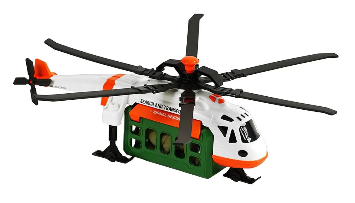 Elicopter cu inertie Wenyi Salvarea animalelor cu lumina si sunet, 1:16 foto