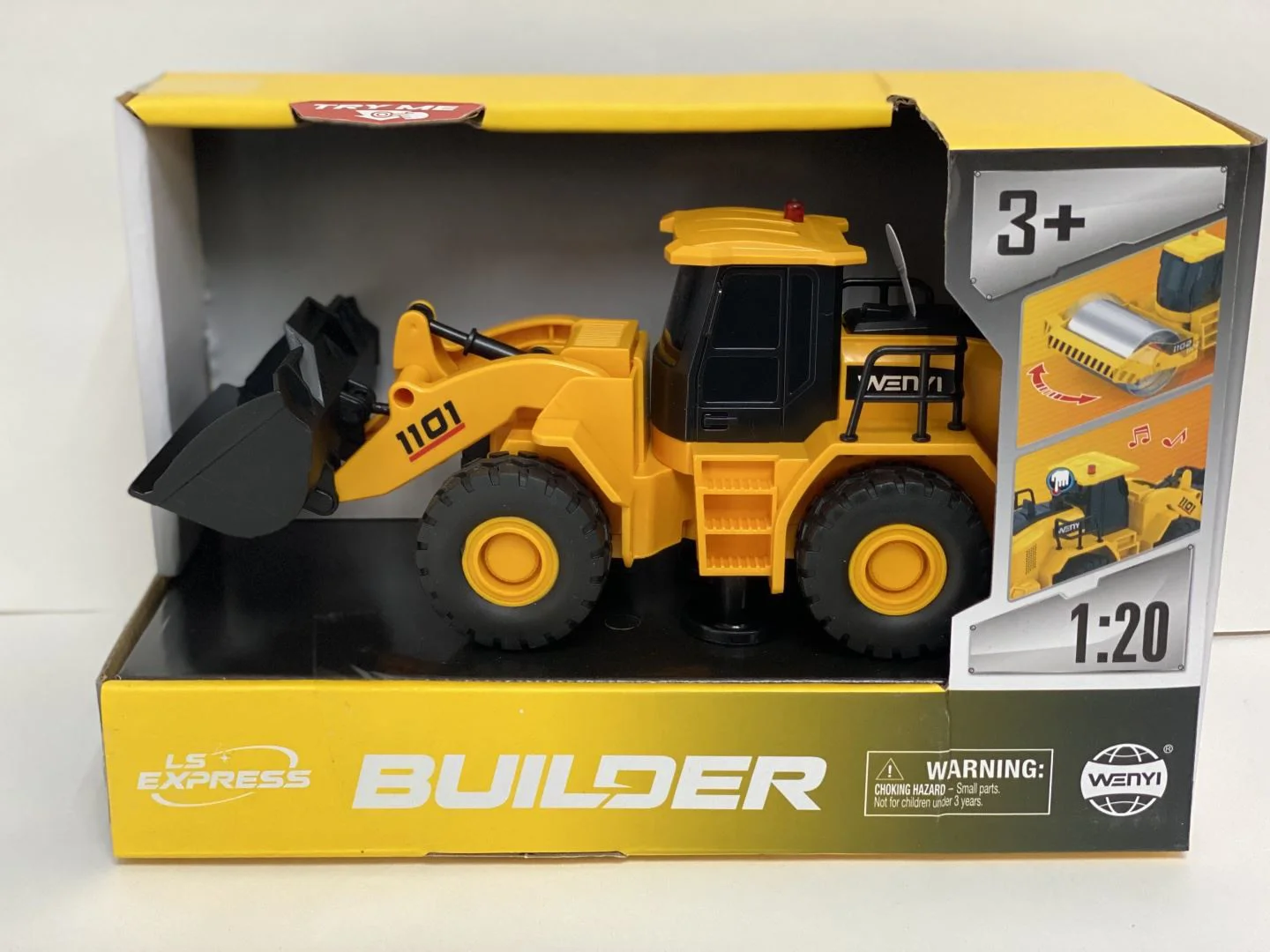 Buldozer cu frictiune Wenyi cu lumini si sunete, 1:20 foto