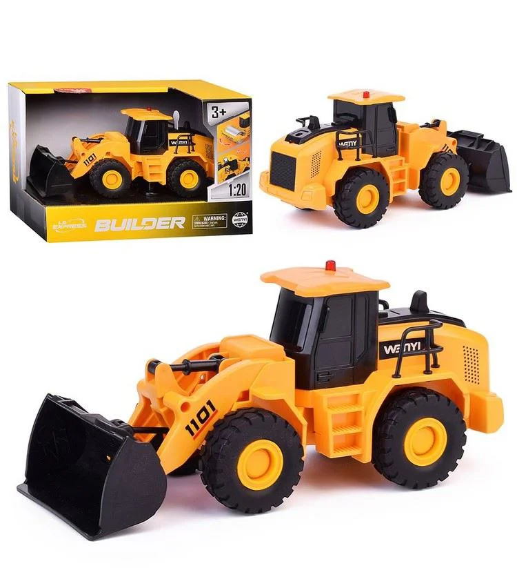 Buldozer cu frictiune Wenyi cu lumini si sunete, 1:20 foto