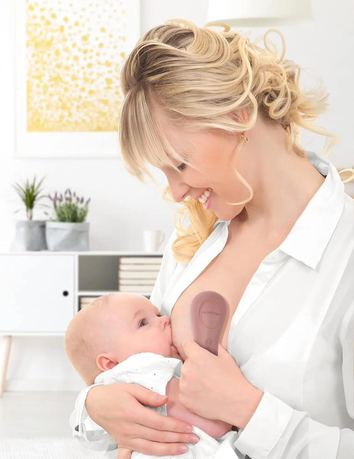 Aparat de masaj pentru lactatie 3 in 1 Momcozy foto