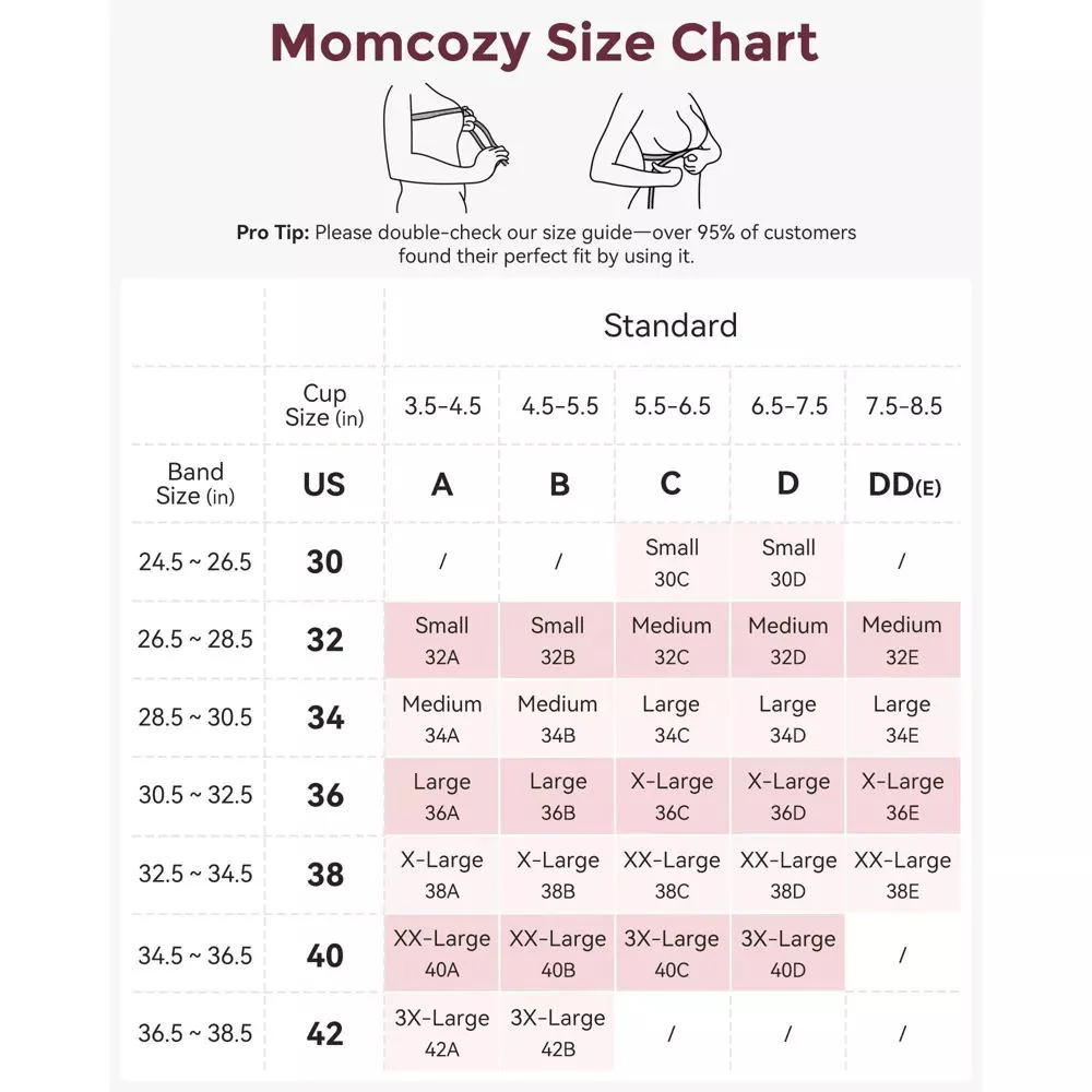 Бюстгальтер для кормления Momcozy Black, размер XXXL foto