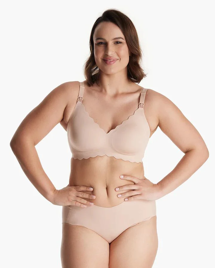 Sutien pentru alaptare Momcozy Floral Skin, marimea M foto