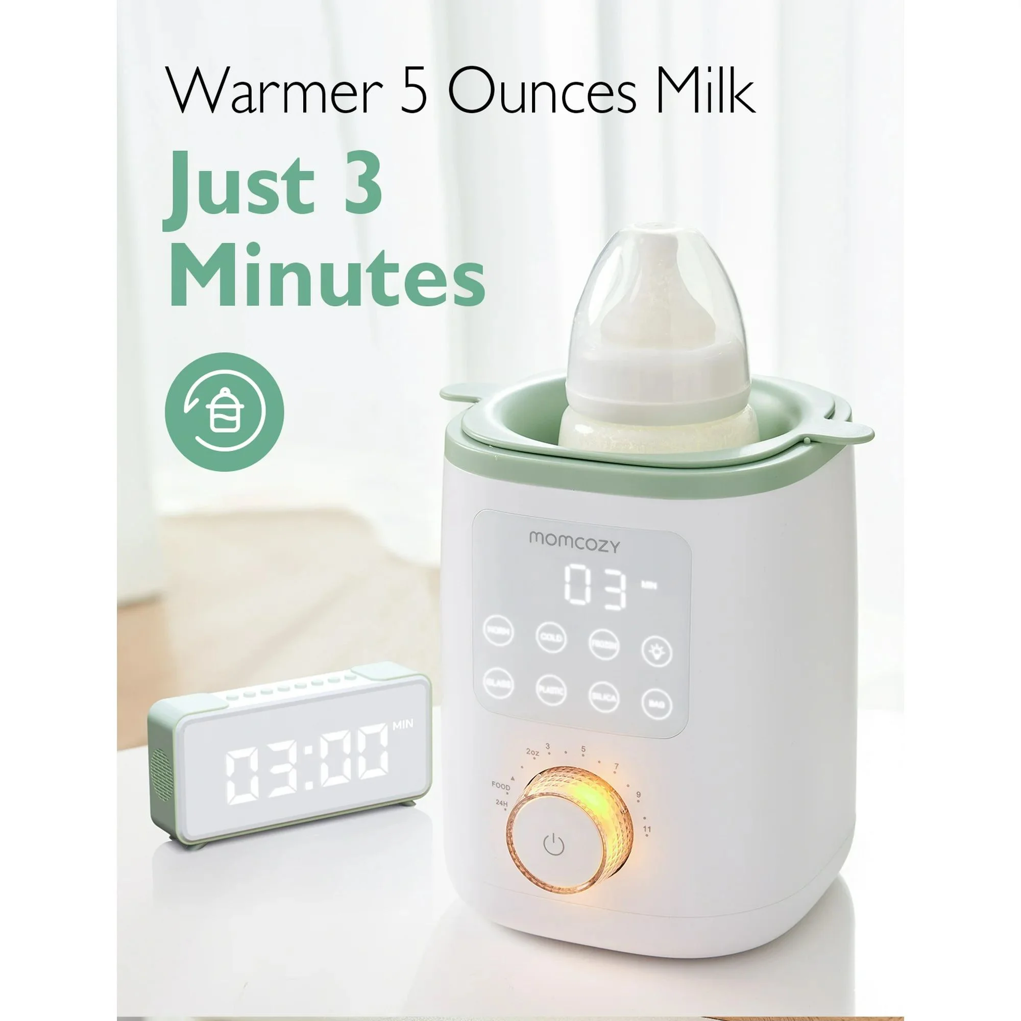 Incalzitor pentru biberoane 4 in 1 Momcozy Nutri Smart foto