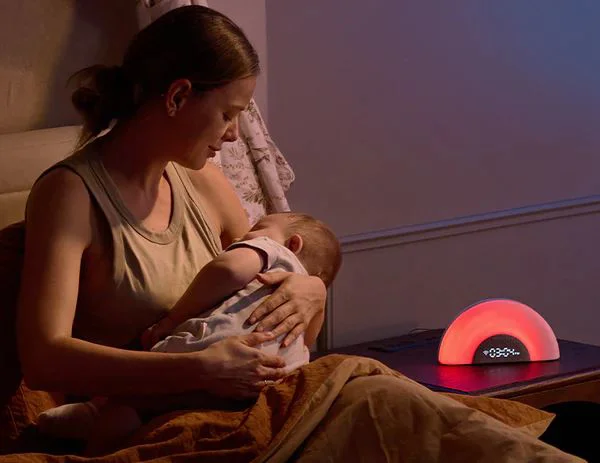 Ночник с успокаивающими звуками Momcozy Rainbow Grey foto