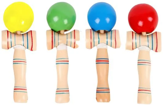Joc de indemanare Kendama, 19.5x6x7 cm, 4 culori foto