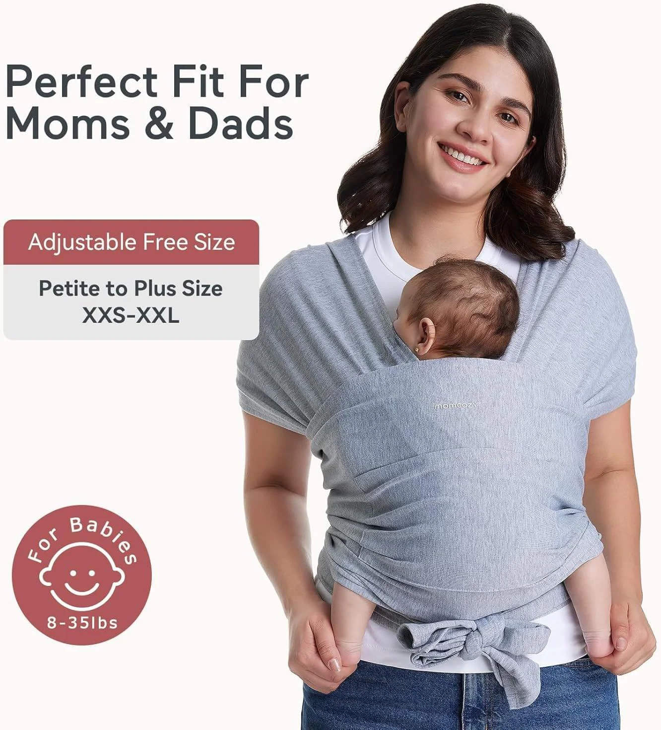Sling Momcozy Wrap Grey foto
