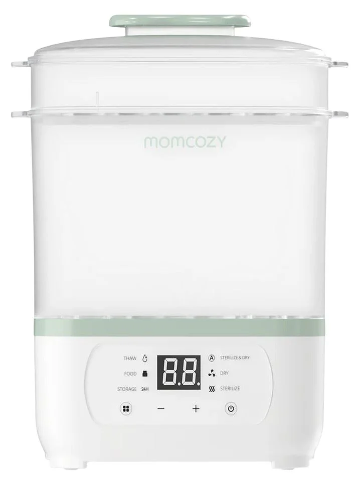 Sterilizator si uscator pentru biberoane 8 in 1 Momcozy White foto