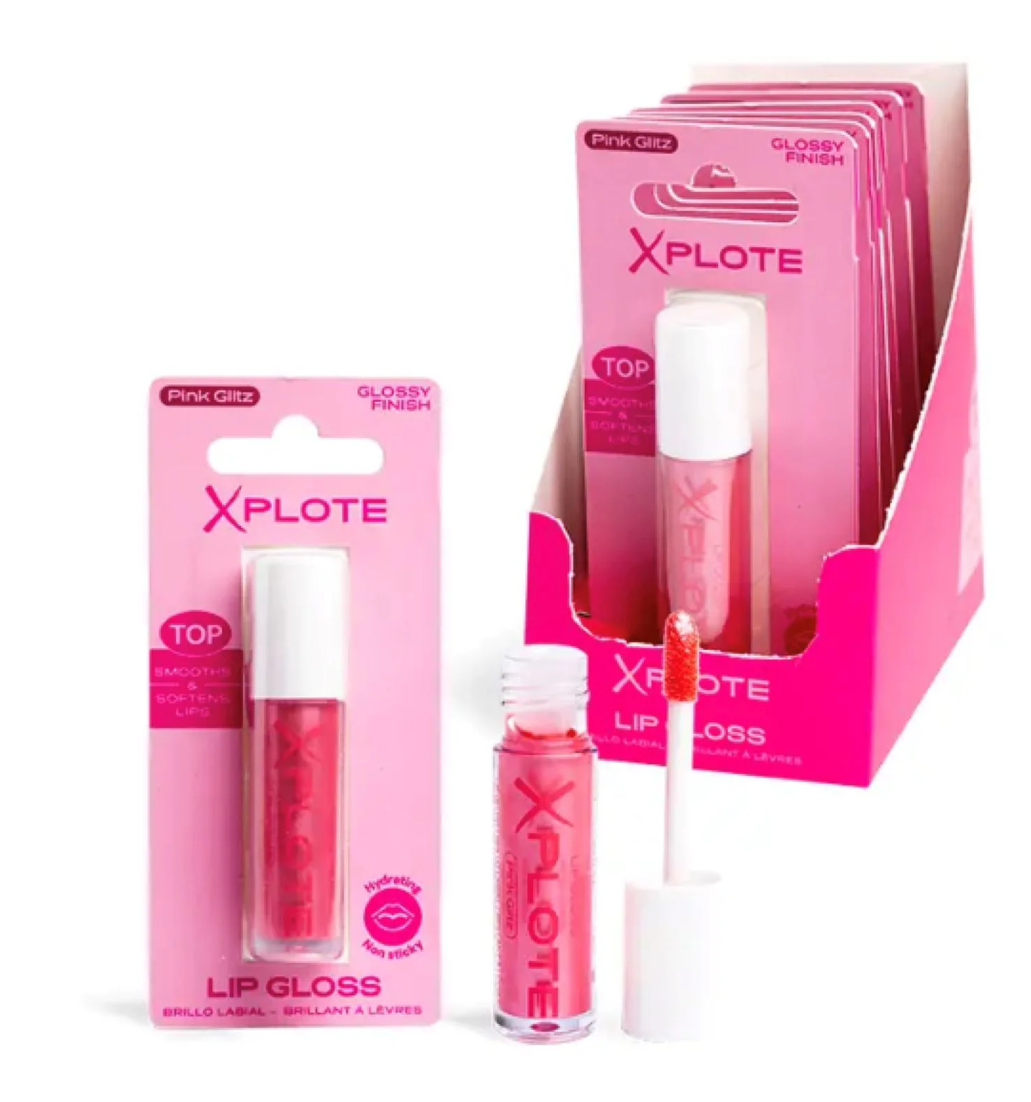 Gloss de buze Xplote Pink Glitz foto