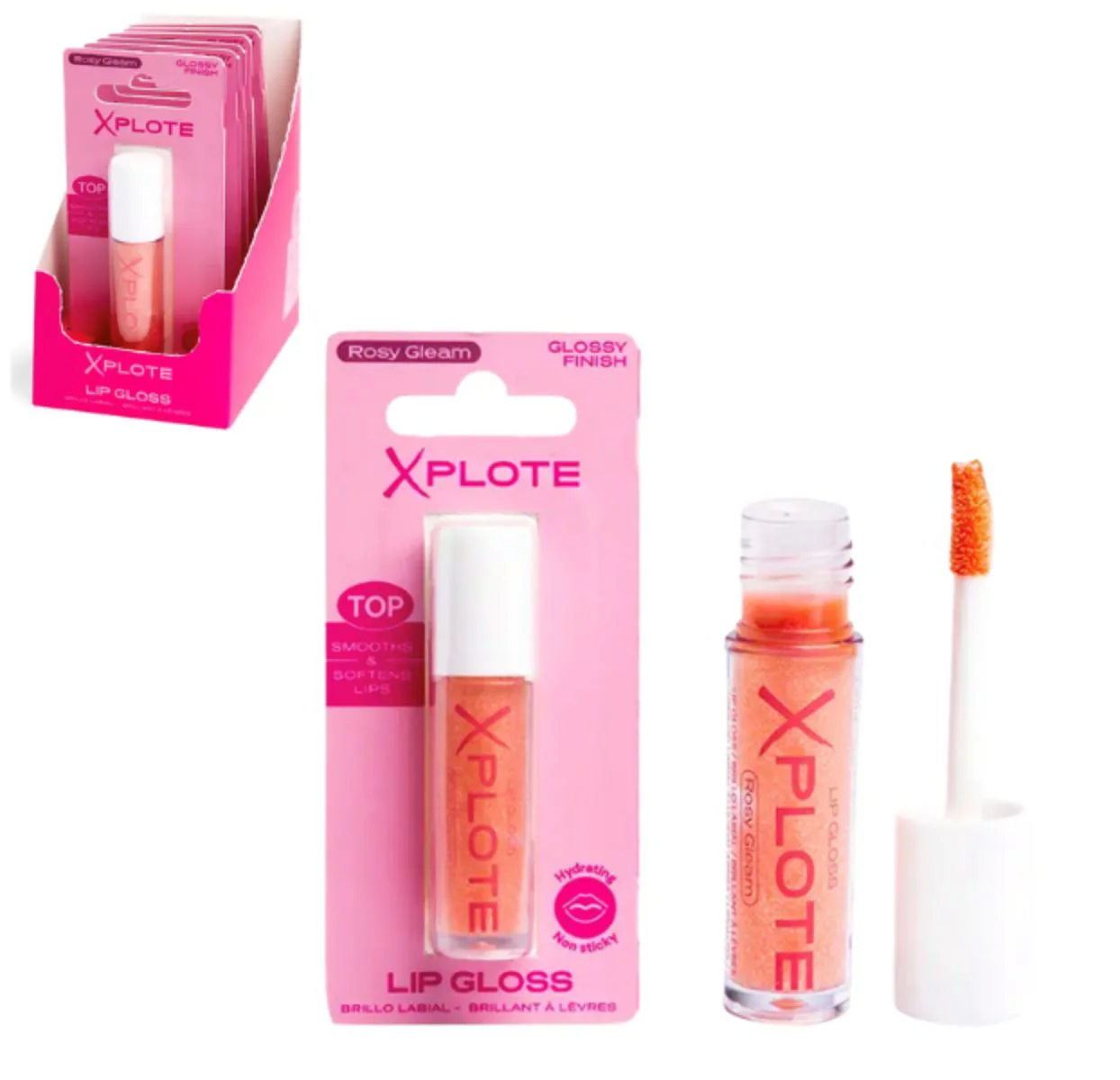 Luciu pentru buze Xplote Rosy Gleam foto
