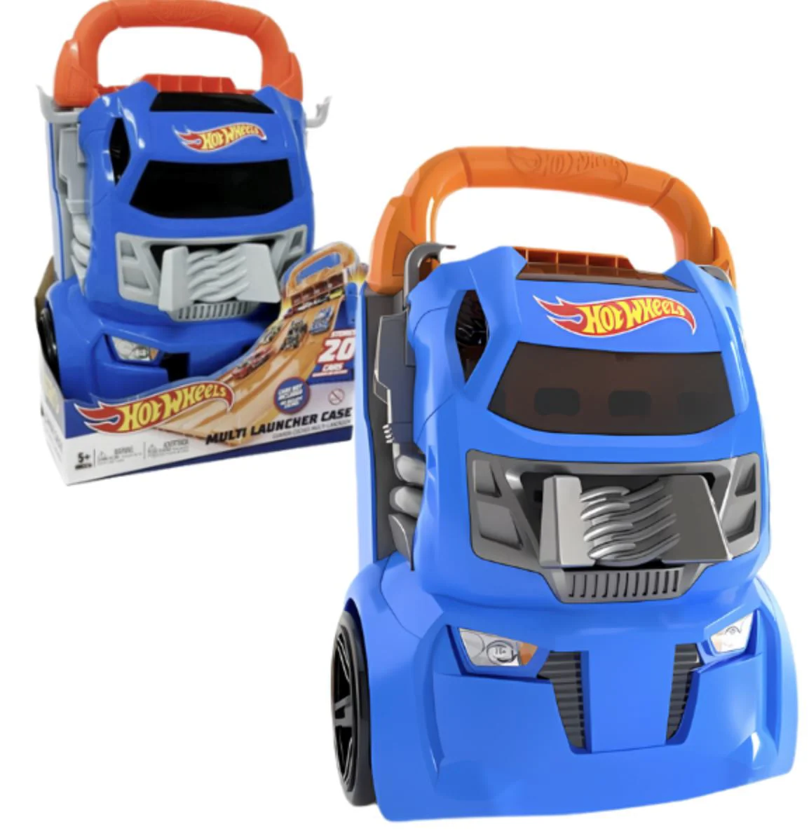 Container portabil Hot Wheels cu 4 piste paralele foto