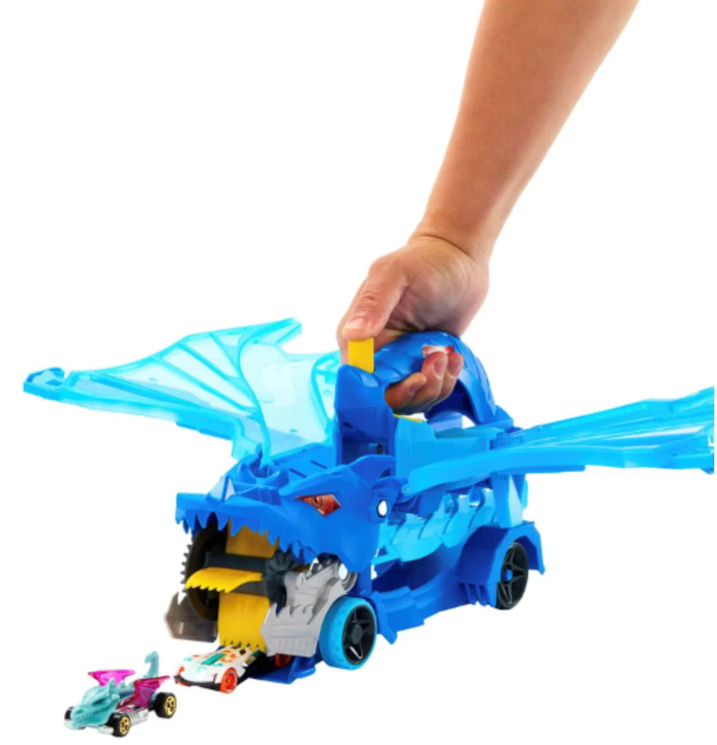 Набор для игры Hot Wheels Transporter с двумя драконами foto