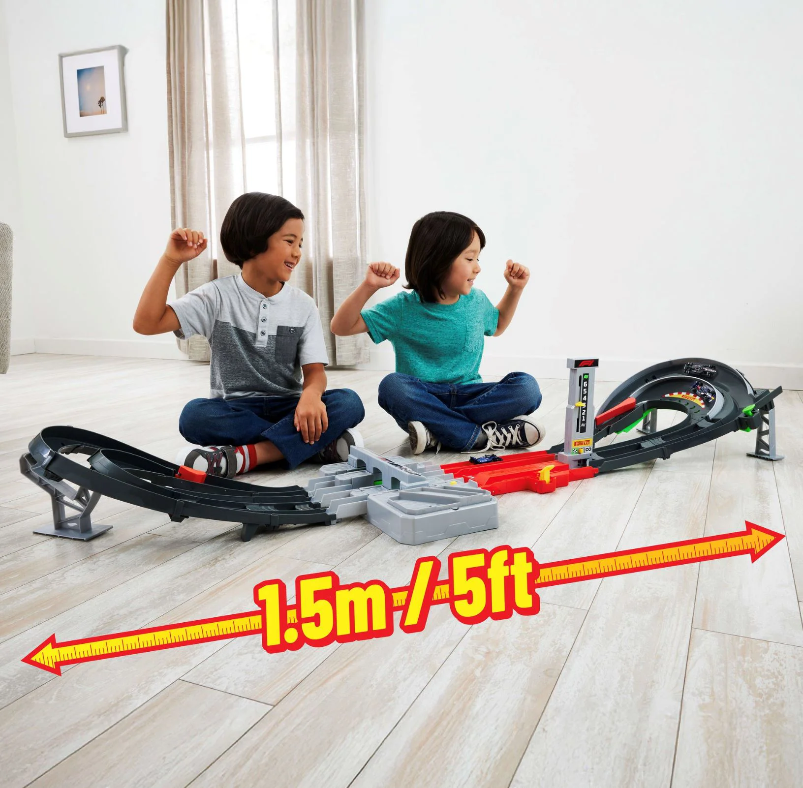 Set de joaca Hot Wheels Formula 1: Circuit Grand Prix cu 3 masinute foto