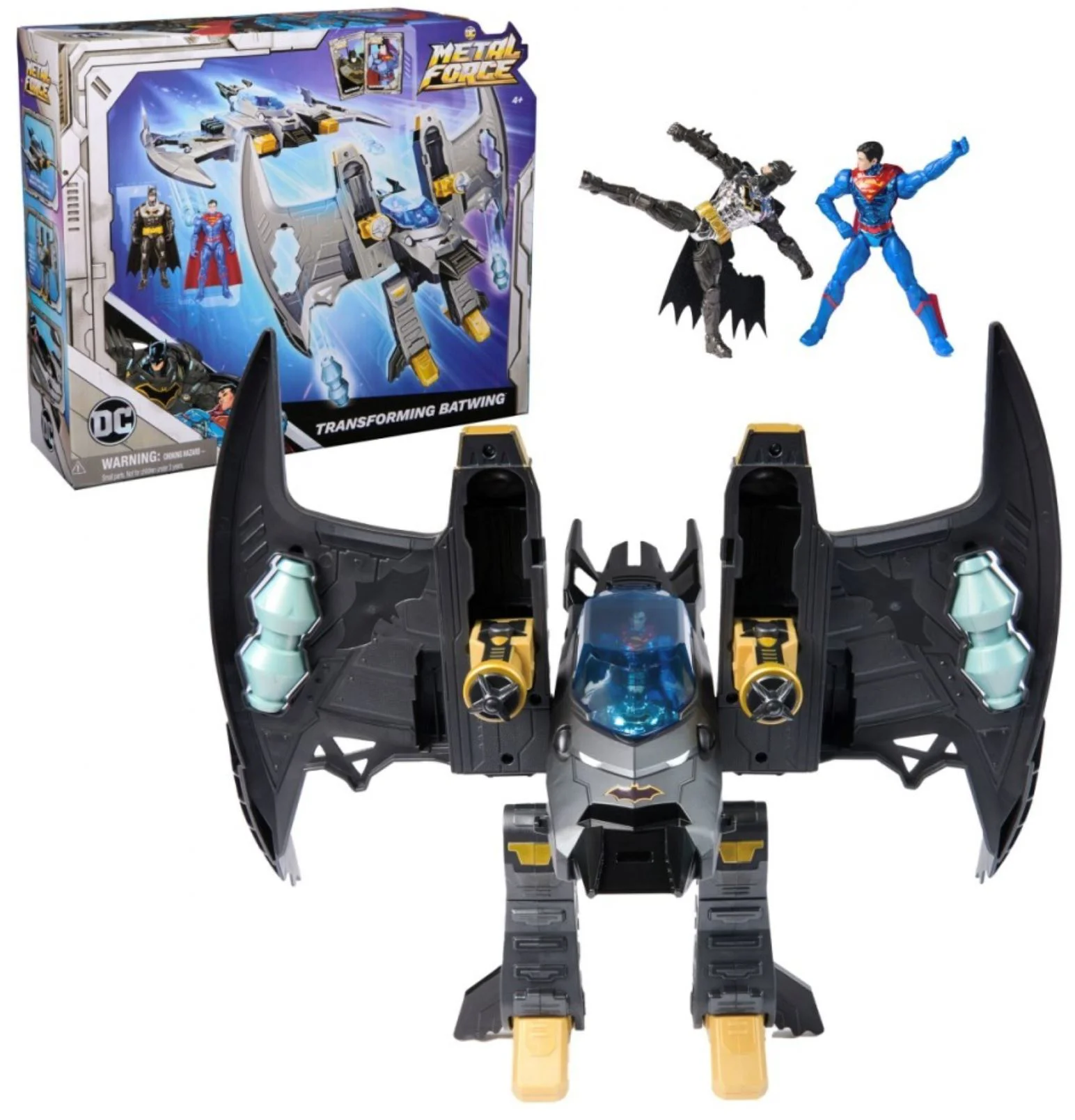 Игрушка Batwing трансформер 2 в 1 Spin Master Metal Force foto