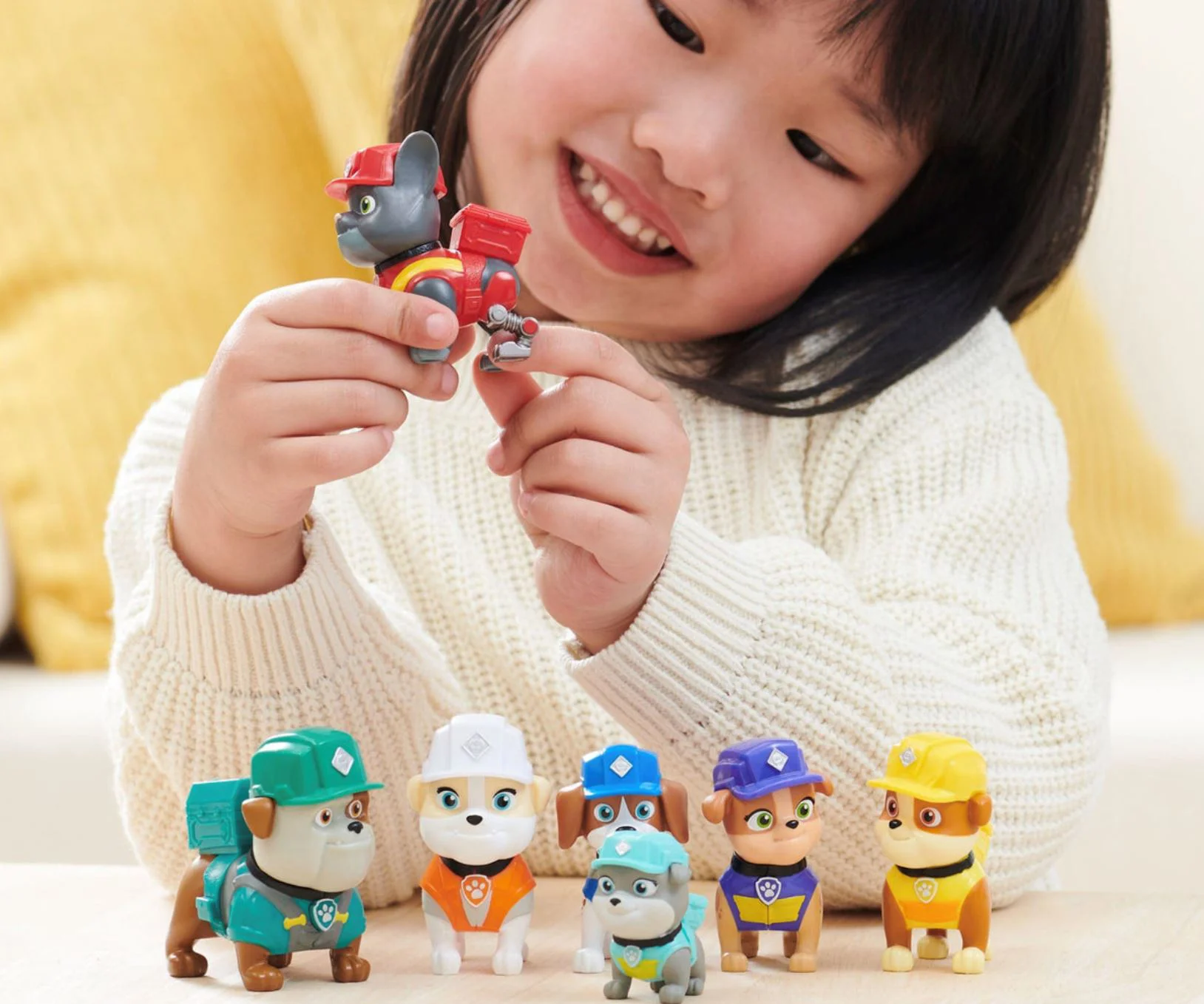 Set de 7 mini-figurine Rubble&Crew Patrula Catelusilor foto
