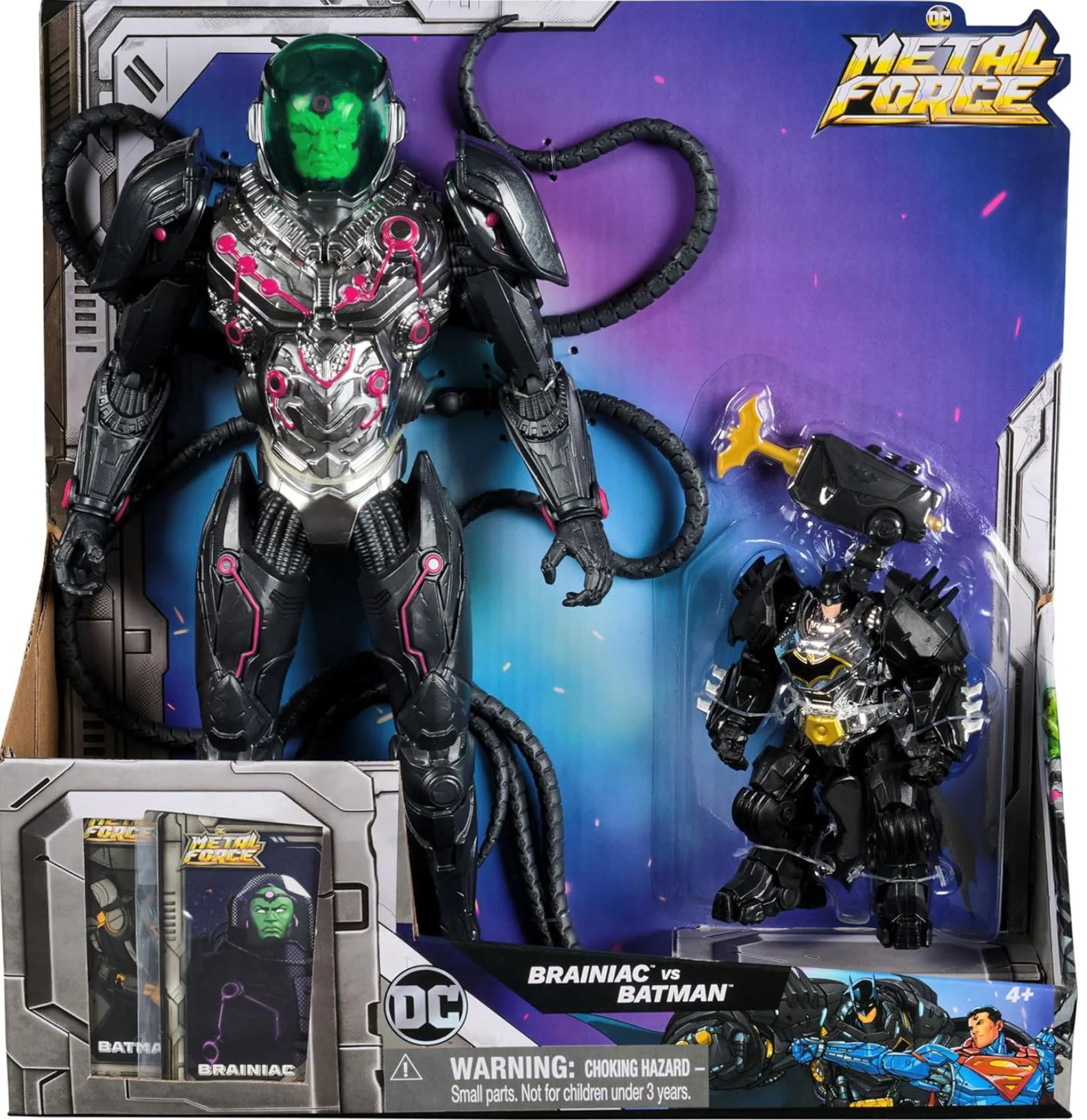 Набор фигурок Spin Master Metal Force: Brainiac vs Batman foto