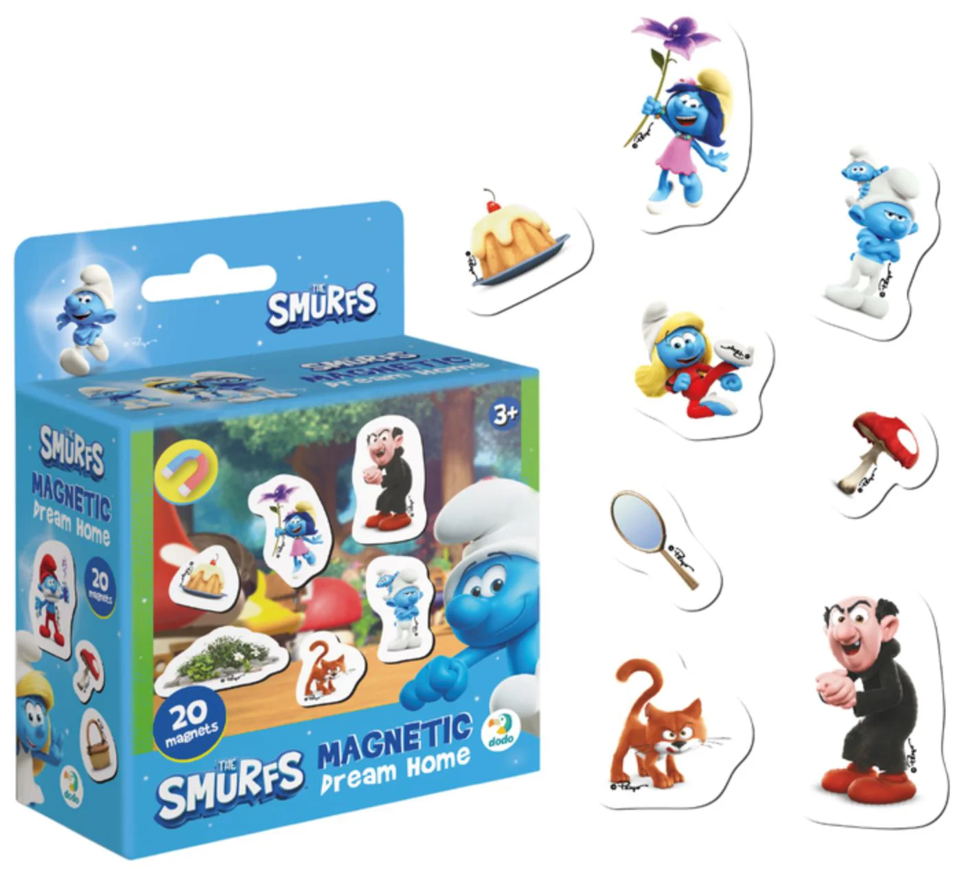 Магнитная игра Dodo Дом мечты, серия Смурфики 20 эл. foto