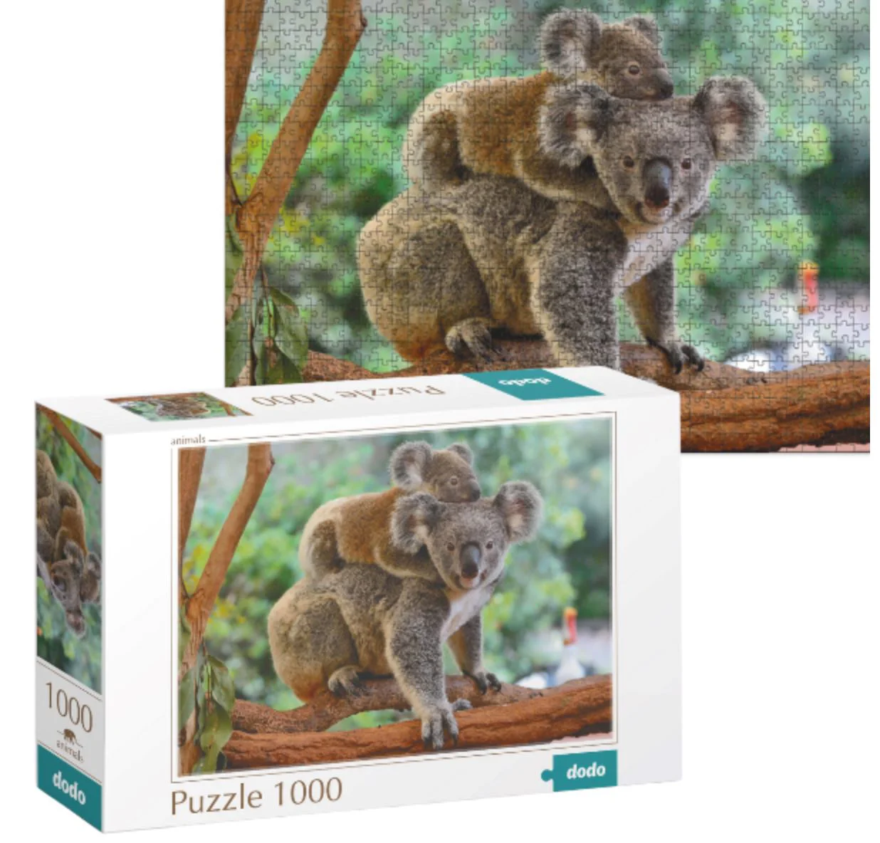 Пазл Dodo Baby Koala и мама, серия Мир животных, состоит из 1000 эл. foto