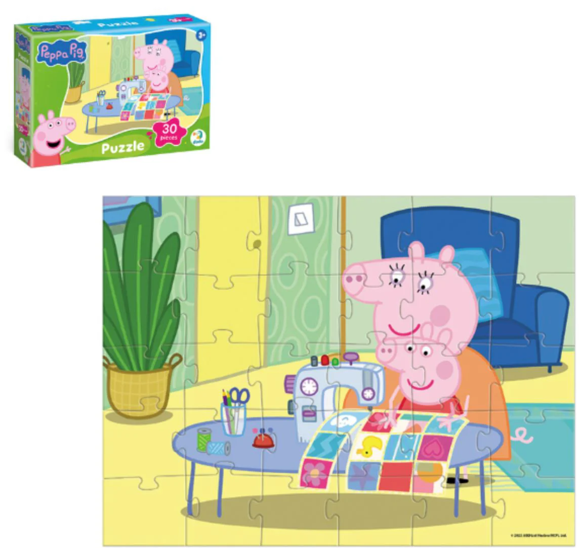 Puzzle Dodo Paturica bebelusului, Peppa Pig, 30 el. foto
