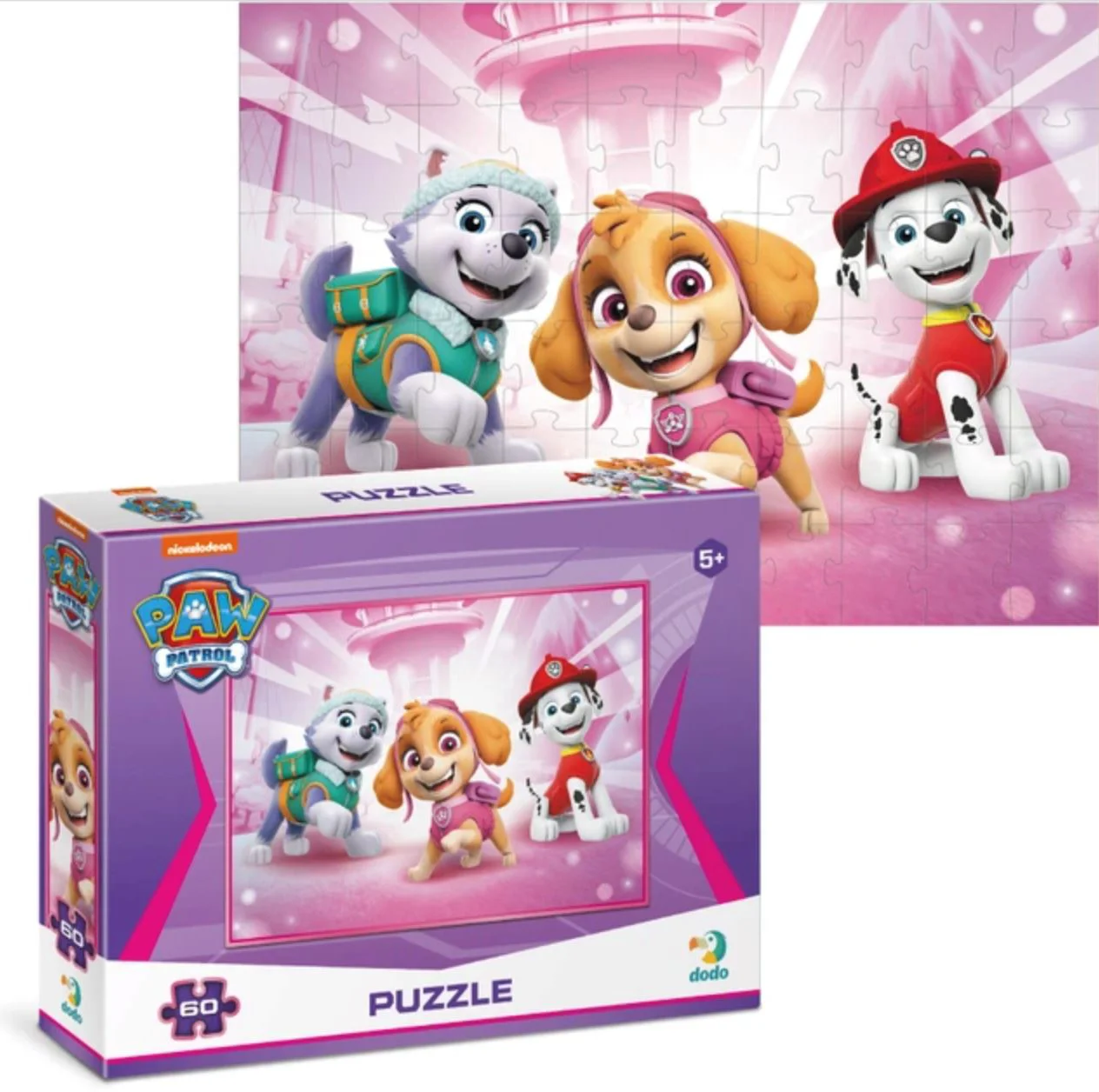 Пазл Dodo Paw Patrol Everest, Skye и Marshall 60 эл. foto